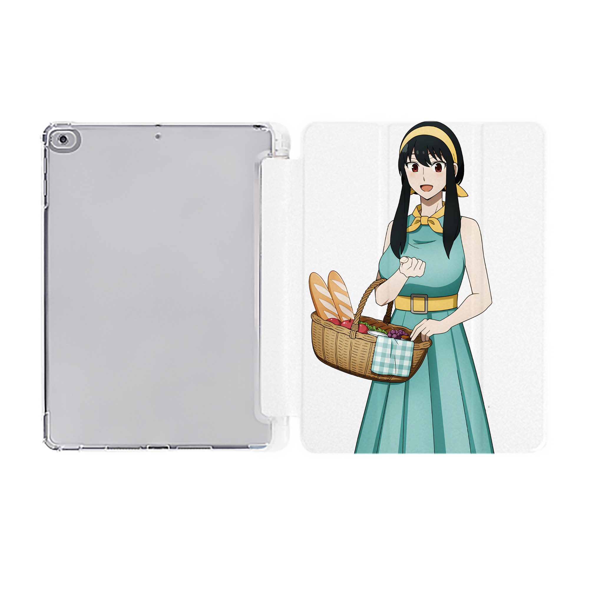 （画像用） SPY×FAMILY间谍家家酒 IPad ケース ペン収納付き 三つ折りスタンド PUレザー×シリコン 対応機種9.5/10.5/10.9インチ